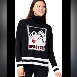 Krimson Klover Altitude Turtleneck Apres Ski Sweater Size M Wool Blend